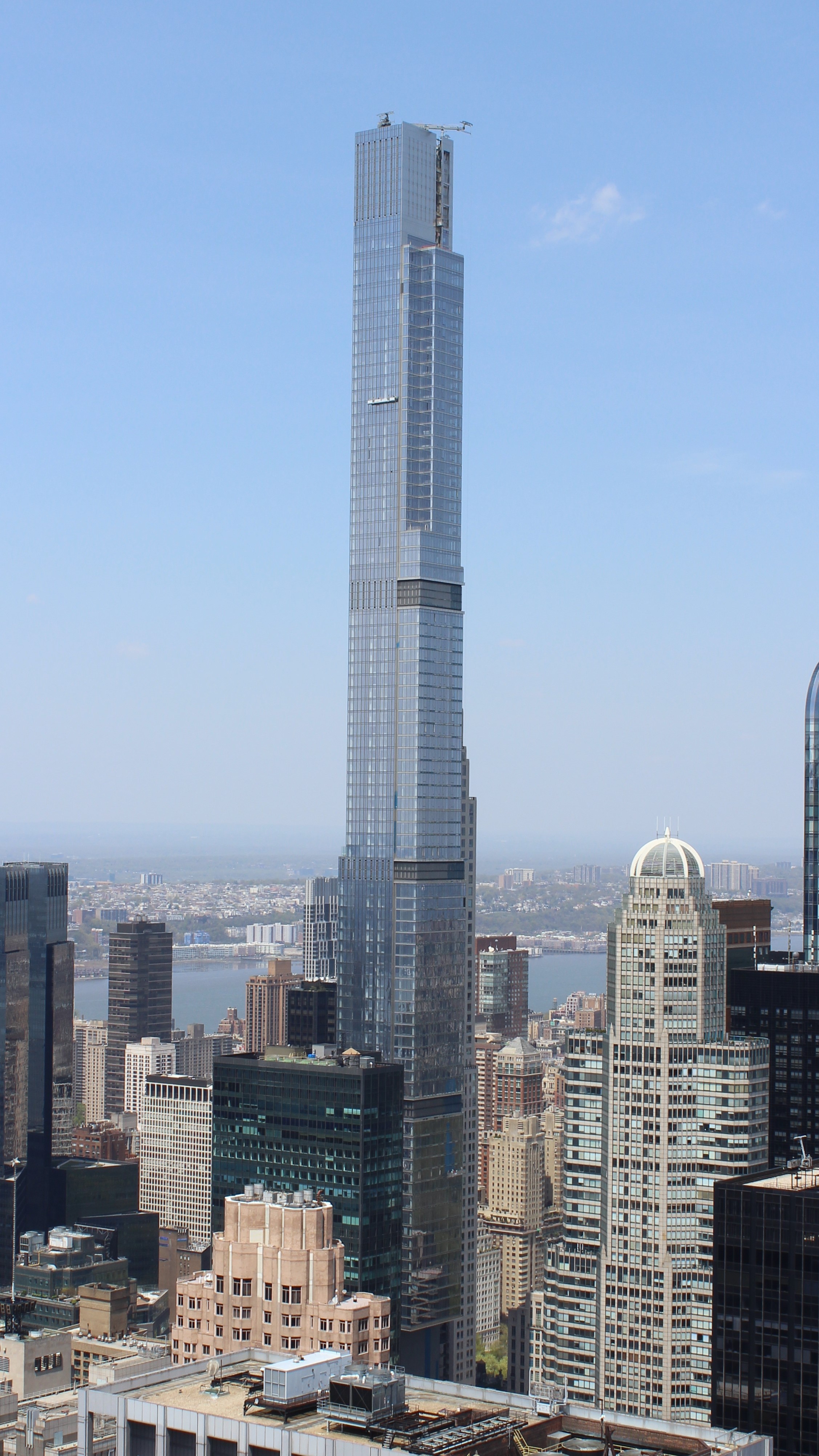 Current photograph of Central Park Tower (Nordstrom Tower) in New York.