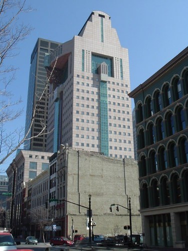 Current photograph of Humana Building hotel conversion in Louisville.