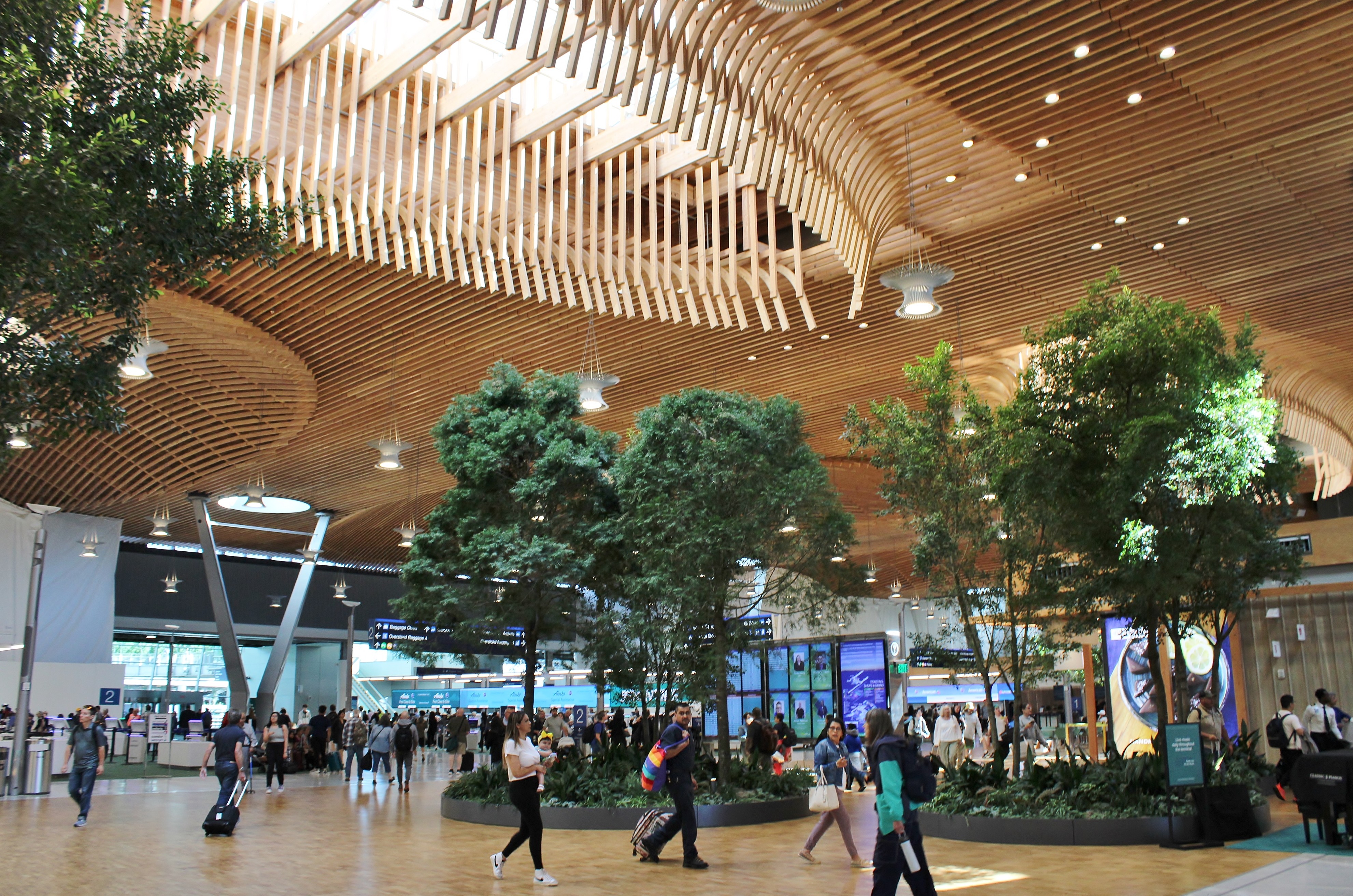 Current photograph of Portland International Airport Main Terminal in Portland.